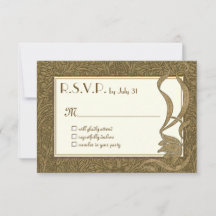 Gold Ivory Art Nouveau Elegant