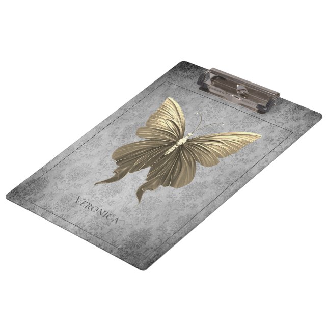 Gold Jewelled Dragonfly Clipboard (Angled)