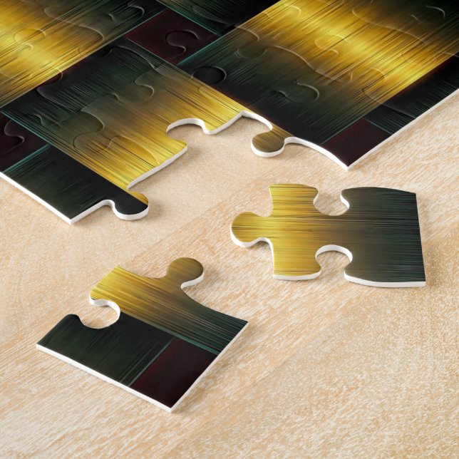 Gold Jigsaw Puzzle Golden Lattice (Side)