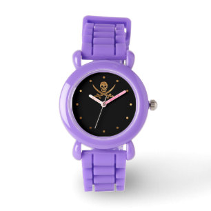 Gold Jolly Roger Watch