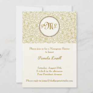 Gold Julep Scroll Invitation