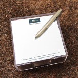 Gold Key Blue Spruce Personalised Realtor Notepad<br><div class="desc">Use this personalised professional notepad to gain more clients. To make this notepad your own, please select the "personalise this template" and type your information into the four template fields provided. Please contact me via Zazzle messaging or at julieartwork4@gmail.com if you have questions. You can locate the coordinating business stationery...</div>