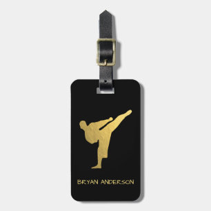 Gold Kickboxing - Karate Luggage Tag