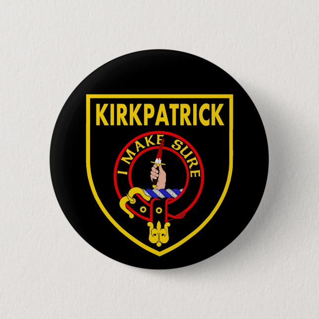 Gold Kirkpatrick Shield Button (Front)