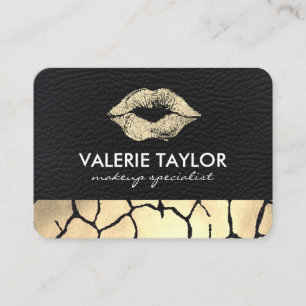 Gold Kiss Luxe Appointment Card