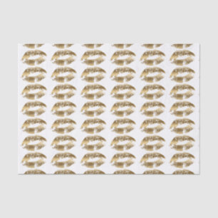Gold kiss pattern tissue paper