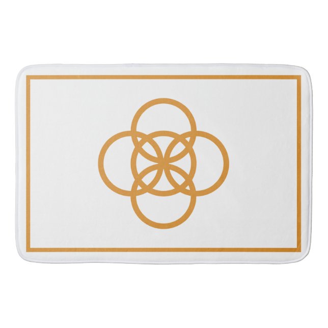 Gold Knot Bath Mat (Front)