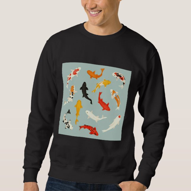 Gold Koi Fish Sweatshirt (Front)