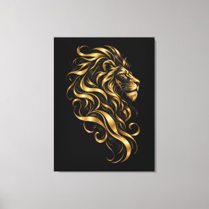 Gold Koi Fish Wrapped Canvas