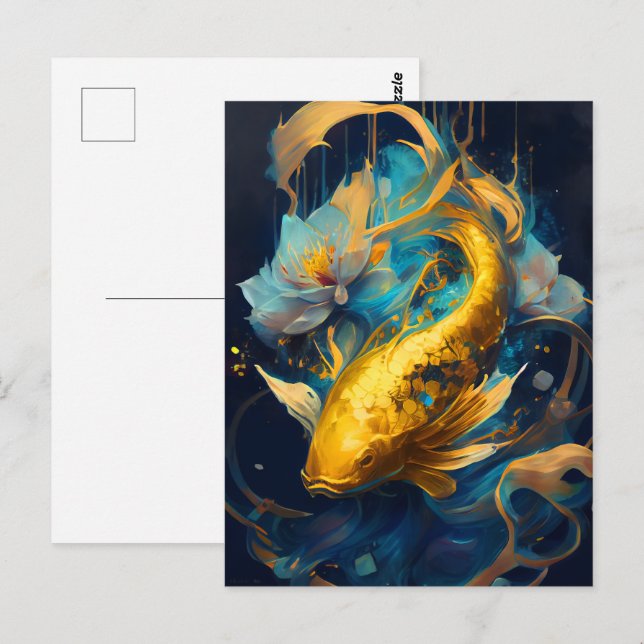 Gold Koi :: Postcard (Front/Back)