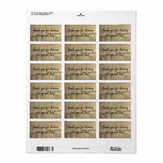 gold labels (sheet of 18) by dalDesignNZ