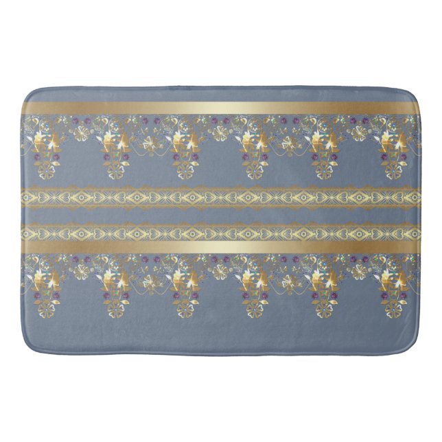 Gold lace bath mat (Front)