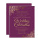 Gold Lace BUDGET Cassis Purple Wedding Invitation