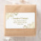 Gold Lace Frills on White Elegant Wedding Address
