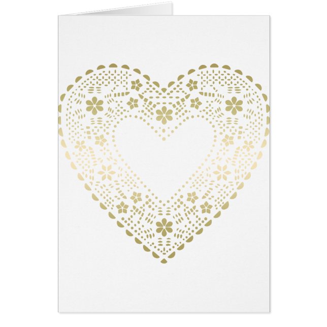 Gold Lace Heart (Front)