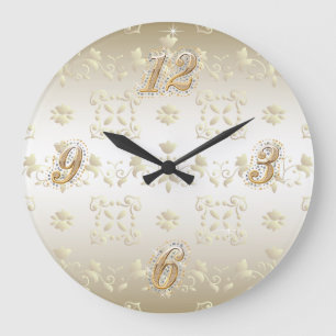 Gold Lace Wall Clock
