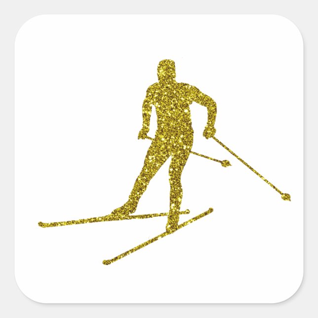 Gold Langlauf Sticker (Front)
