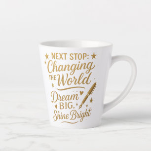 Gold Latte Graduation Mug