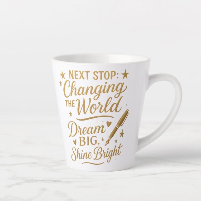 Gold Latte Graduation Mug (Right)