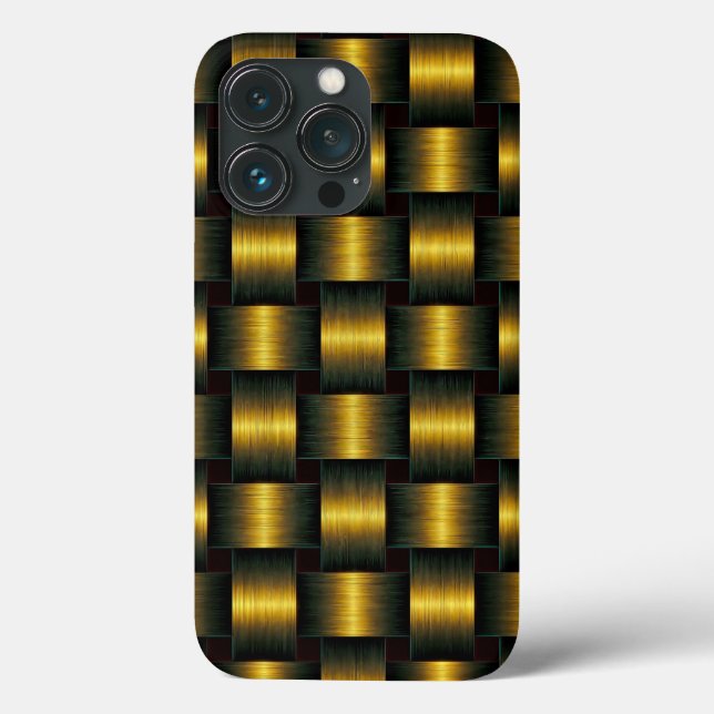Gold Lattice iPhone Case (Back)