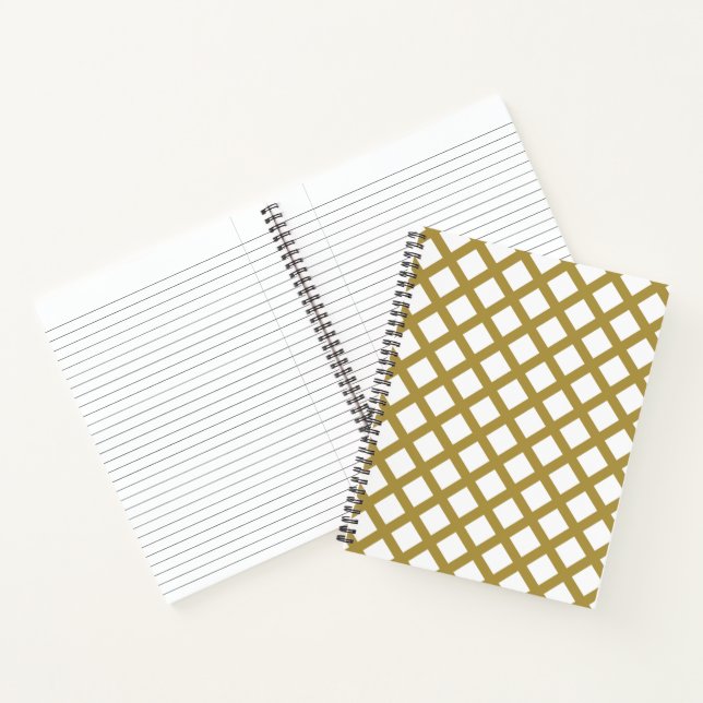 Gold Lattice Notebook (Inside)
