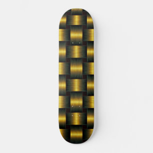 Gold Lattice Skateboard