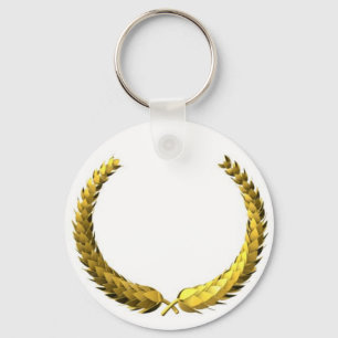 Gold Laurel Wreath Key Ring