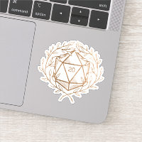 Gold Laurels D20 Dice Fantasy Game Master