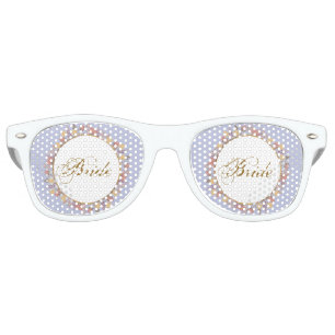 Gold Lavender Flowers Floral Modern Wedding Retro Sunglasses