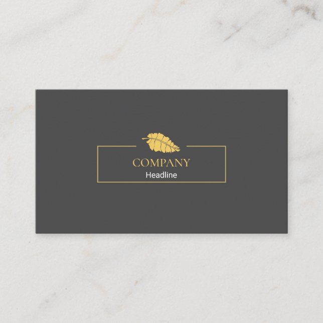 Gold Leaf Business Card (Front)