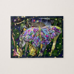 Gold Leaf  Butterfly Jigsaw Puzzle
