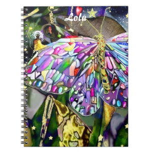 Gold Leaf Butterfly Notebook