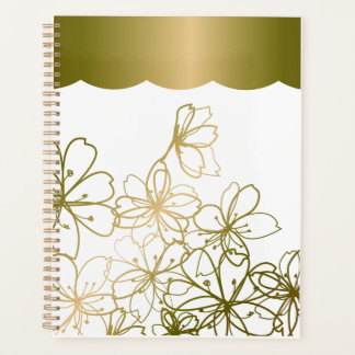 Gold Leaf Cherry Blossom Design | An Elegant Japan Planner