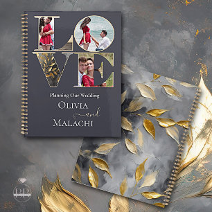 Gold Leaf Impasto Noir Planner