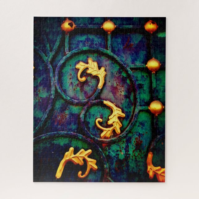 Gold Leaf Jigsaw Puzzle (Vertical)