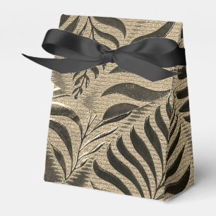 Gold Leaf Motif Tent Favour Box