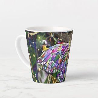 Gold Leaf New Year Butterfly Latte Mug