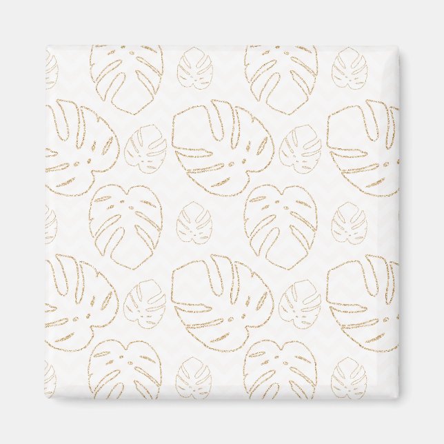 Gold Leaf Patterned  Magnet (Front)