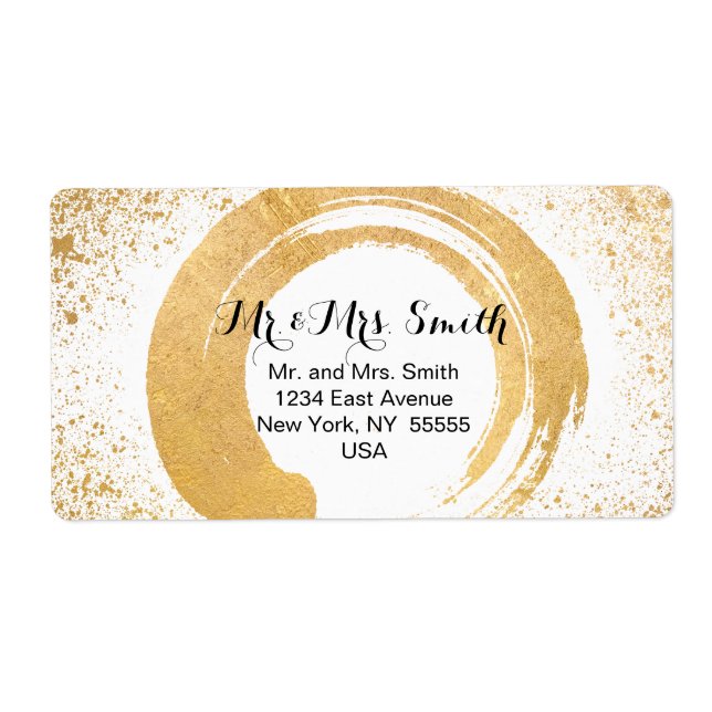 Gold Leaf Spray Postage & Stationary (Front)
