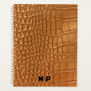 Gold leather texture luxury meeting planner
