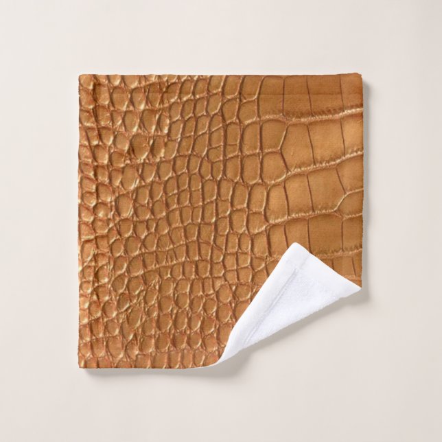 Gold leather texture luxury  wash cloth (Wash Cloth)