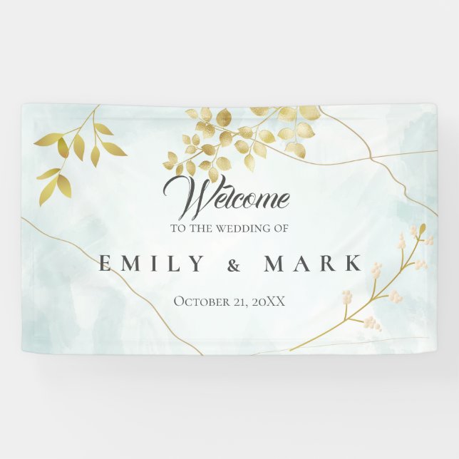 Gold Leaves Banner (Horizontal)