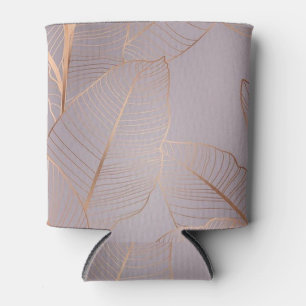 Gold Leaves Can Cooler
