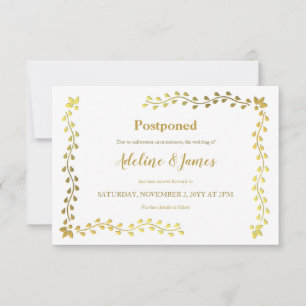 Gold Leaves Postponement Announcement