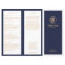 Gold Leaves SkinCare Spa TriFold Navy Brochure