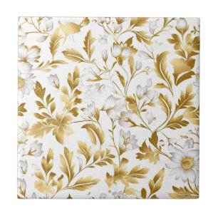 Gold Leaves Tile