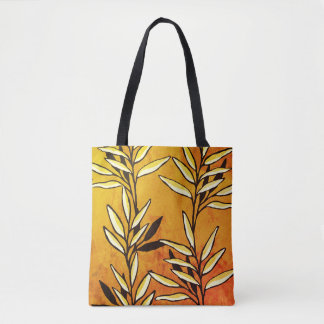 Gold Leaves Tote Bag
