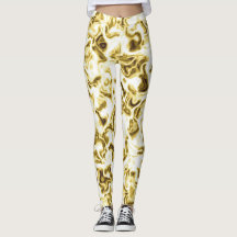 Gold Leggings Gold Stylish Pattern Leggings 