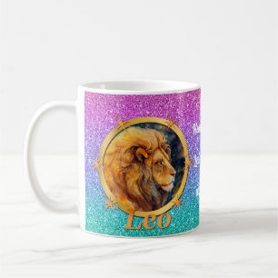 Gold Leo Zodiac Horoscope A Motivational Inspiring Coffee Mug