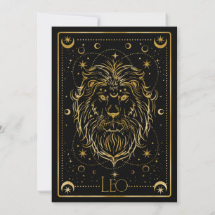 Gold Leo zodiac symbol
